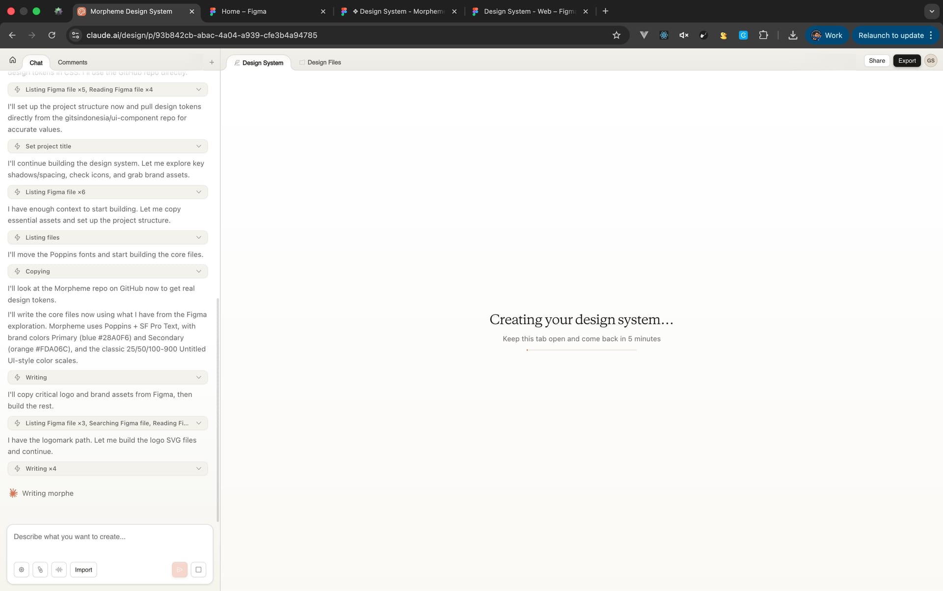 Proses creating Morpheme Design