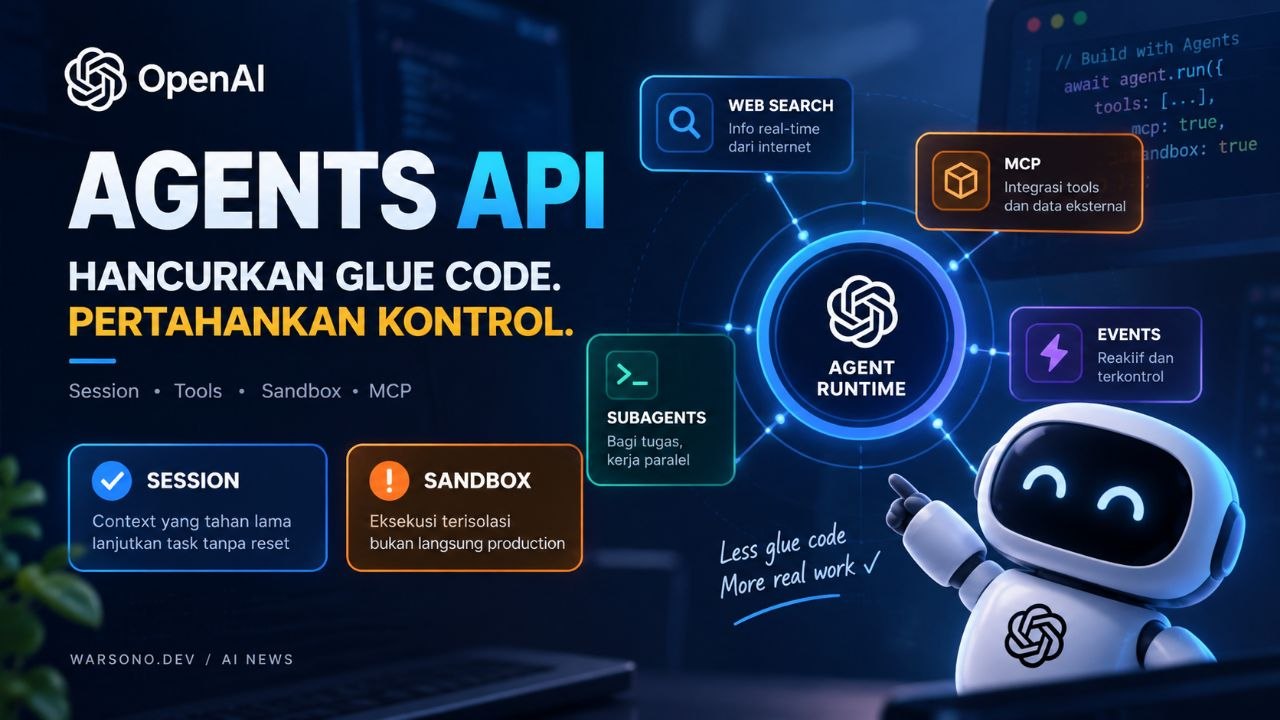 OpenAI Agents API: Ketika Agent Tidak Lagi Perlu Dirakit dari Nol